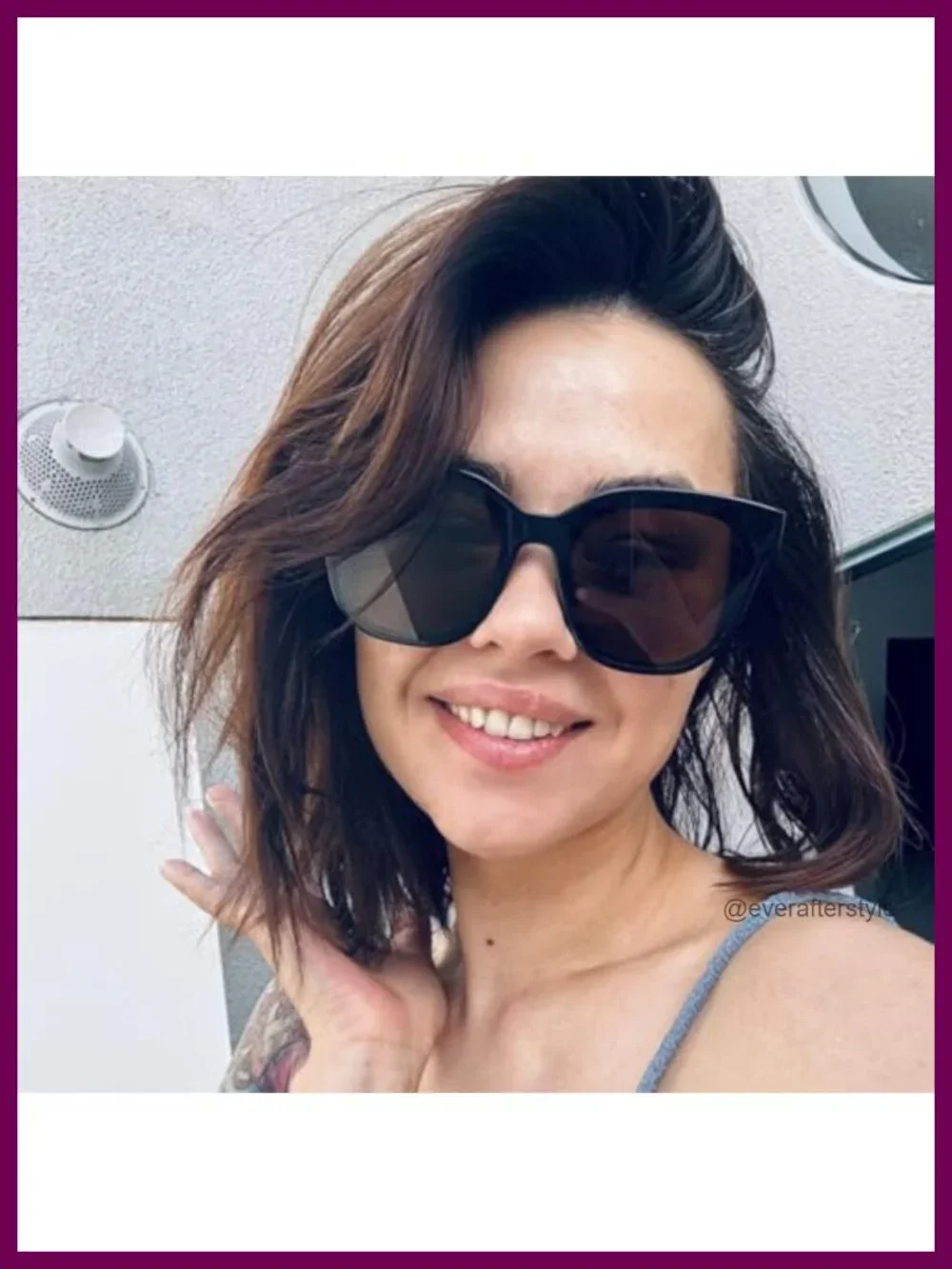 Oversized Square Sunglasses Women Acetate UV Protection Retro